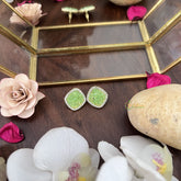 Vriksham Light Green AD Stone Stud Earring-G17724